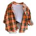 ZIZOCWA Easter Tees Toddler Boys Girls Small Shirt Boys Shirts Button Western Shirts Boys Christmas Outfit Toddler Buffalo Plaid Shirts Boys Long Orange90