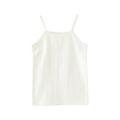 ZIZOCWA Teen Girl Tops Toddler Fashion Outfits for Girls Toddler Kids Girls Tank Top Soild Color Breathable Sleeveless Sports Dance Halter Tops White White130