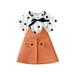 Rovga Outfits For Girls Small And Medium Children Summer Small And Medium Loose Tie Polka Dot Cat Skirt Suit Toddler Summer Flying Sleeve Tops For 12-18 Months