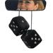 Tohuu Car Mirror Dice Plush Dice with Heart-Shaped Dots for Rear View Mirror Car Interior Ornament Decoration Home Decorations reasonable