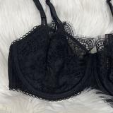 Victoria's Secret Intimates & Sleepwear | Dream Angels Victoria Secret Black Lace Push Up Bra Without Padding Size 36d | Color: Black | Size: 36d