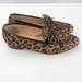 J. Crew Shoes | J Crew Animal Print Loafers Brown Black Bow Womens 7 Genuine Leather | Color: Brown/Tan | Size: 7