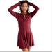 Free People Dresses | Free People Beach Dress Faux Wrap Size Xs | Color: Red | Size: Xs