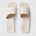 Gucci Shoes | Gucci - Rubber Slide Sandal | Color: Cream/White | Size: 38