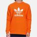 Adidas Shirts | Adidas Essentials Trefoil Logo Sweatshirt Neon Orange | Color: Orange | Size: L