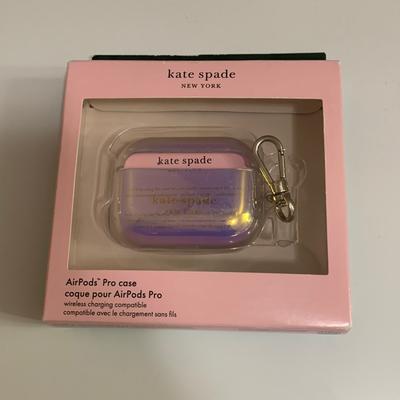 Kate Spade Cell Phones & Accessories | Kate Spade Airpods Pro Case | Color: Silver | Size: Os