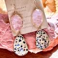 Anthropologie Jewelry | Nwt Anthropologie Luna Rose Quartz Gemstone Earrings | Color: Pink | Size: Os