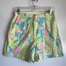 Lilly Pulitzer Shorts | Lilly Pulitzer Women's Pink & Green Floral Print Everglades Shorts Size 6 | Color: Green/Pink | Size: 6