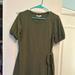 Madewell Dresses | Green Madewell Puff Sleeve Dress | Color: Green | Size: S