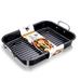 ColorLife Small Roasting Pan w/ Flat Rack, Nonstick Chicken Roaster Tray | 3 H x 16 W x 11.5 D in | Wayfair PP8B09TVY37ZZ