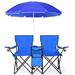 Arlmont & Co. Aracelio Folding Camping Chair, Steel | 30 H x 63 W x 23 D in | Wayfair 81905A962BCE46728F46D46897DC8A25