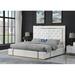 Hokku Designs Verde Platform Bed Upholstered in White | King | Wayfair 1B4FB209BEAD40D4B1153A43CE41DC87