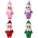 4 Pack Elf Christmas Elf Doll Shelf Doll Elf Tiny Elf Boy Baby Girl Twins for Christmas New Year Decoration Gift and Advent Calendars Xmas Stocking Stuffers