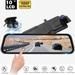 Erago Rear View Mirror Camera Kit:Rear view mirror dash cam Front and Rear FHD 1080P for Car with 10 Full Touch Screen Waterproof Backup WDR Camera Night Vision G-Sensor Parking Moniter