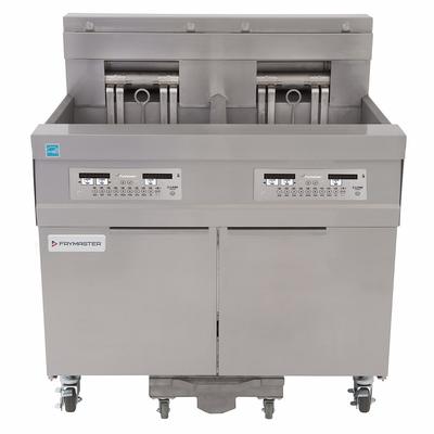 Frymaster 21814EF Commercial Electric Fryer - (2) 60 lb Vats, Floor Model, 240v/3ph, Stainless Steel