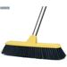 Push Broom with Long Handle Floor Brush 47.6 inch Soft Bristle Broom 12.2 Wide for Cleaning Bathroom Kitchen Patio Garage Deck Tile Floor