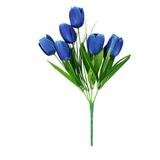 Artificial Flowers 1pc 6 Fork 6 Heads Tulips Artificial Silk Flowers Artificial Fall Flower Arrangements