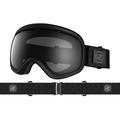 VonZipper Adult Skylab Snowmobile Goggles - Black Satin/Black Chrome / One Size