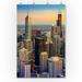 Chicago Skyline at Dusk Photography A-90333 (36x54 Giclee Gallery Print Wall Decor Travel Poster)