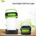 Hesroicy Camping Light Set Waterproof High Brightness Foldable Solar-Powered and USB Rechargeable Searchlight - Essential Camping Accessory