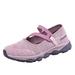 KaLI_store Womens Tennis Shoes Women Running Walking Shoes Lady Non Slip Jogging Tennis Sneakers Breathable Pink 6.5