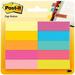 Post-it Page Markers 1/2 in x 1 3/4 in Assorted Bright Colors 50 Sheets/Pad 10 Pads/Pack (670-10AB)