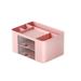 Royallove Desk Organiser 5 Compartments Plastic Table Organiser With Drawer Multifunctional Desk Organiser Pen Holder For Pens Office Home School