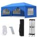 10 x20 Pop-up Canopy Tent Party Tent with 4 Removable Sidewalls Tents for Parties with 8pcs Stakes 4pcs Ropes Outdoor Tents for Parties White