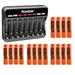 Kastar 16-Pack Battery and CMH8 Smart USB Charger Replacement for Panasonic KX-TGD213 KX-TGD213N KX-TGD214N KX-TGD215N KX-TGD216N KX-TGD220 KX-TGD220N KX-TGD222 KX-TGD222M KX-TGD222N KX-TGD223