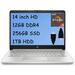 HP 14 Laptop 14 HD Micro-Edge Display AMD Ryzen 3 3250U (>i5-7200U) 12GB DDR4 256GB SSD 1TB HDD WebcamHP Fast Charge Win 10 (Google Classroom Compatible ) + HDMI Cable