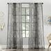 Archaeo Shibori Stripe Linen Blend Curtain 50 x96 50 x96 Gray