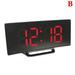 Digital Alarm Clocks Bedside Mains Powered LED Clock Curved 5 with V5C9NICE W0V4