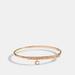 Coach Jewelry | Coach Signature Pave Bar Bangle | Color: Gold/Pink | Size: Os