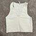 Athleta Tops | Athleta White Cropped Workout Tank M | Color: White | Size: M