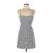 Brandy Melville Casual Dress - A-Line: Blue Print Dresses - Women's Size 12