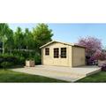 Abri de jardin en bois - 11,70m2 - 3,90x3m - Ep. 34mm - Couleur: naturel - Naturel