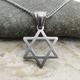 Stainless Steel Star Of David Pendant, Hypo Allergenic Jewelry, Spiritual Men's Necklace, Woman Necklace