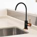 Akicon Copper Kitchen Water Filter Faucet Fits Most Reverse Osmosis Units in Black/Yellow | Wayfair AK703-BLRG