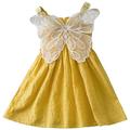 Fsqjgq Mommy and Baby Matching Outfits Toddler Baby Girl Clothes Cotton Summer Children s Dress Girls Princess Dress Butterfly Net Red Foreign Style Children s Skirt Children s Clothing Size 110 Yell