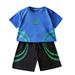 Fsqjgq Toddler Clothes Toddler Baby Girl Clothes Toddler Children Kids Children s Short Sleeved Suit Running Sportswear Casual Quick Drying Clothes for Boys Girls Tshirt Shorts Two Piece Suit Size 10