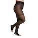 Sigvaris Style 781 Sheer Open Toe Pantyhose - 15-20 mmHg Long Black LL