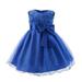 VerPetridure Baby Girl Dresses Sleeveless Princess Dresses for Girls Children Dress Girls Sleeveless Princess Dress Bow Tie Lace Flowers Mesh Dress Tufted Dress