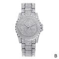 Ladies Girls Bling Watches Silver Diamond Rhinestone Quartz Watch HOT K6E6