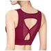 gvdentm Sports Bras For Women High Support Large Bust Add Two Cups Bras Brassiere for Women Push Up Padded Unlined