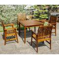 International Caravan Highland 5-Piece Acacia Patio Dining Set