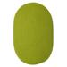 Colonial Mills Boca Raton Solid Oval Rugs 6x9 - Bright Green