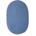 Colonial Mills Boca Raton Solid Oval Rugs 3x5 - Blue Ice