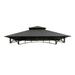 APEX GARDEN Replacement Canopy Top for Model #L-GG001PST-F 8 x 5 Brown Double Tiered Canopy Grill BBQ Gazebo (Top Only)