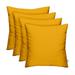 RSH DÃ©cor Indoor Outdoor Set of 4 Pillows Made with Sunbrella Fabric 24 x 24 Canvas Sunflower Yellow