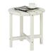 SamyoHome Patio Side Table 18 in for Home Garden Patio End Table White